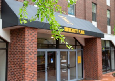 exterior shot of columbia student apartments